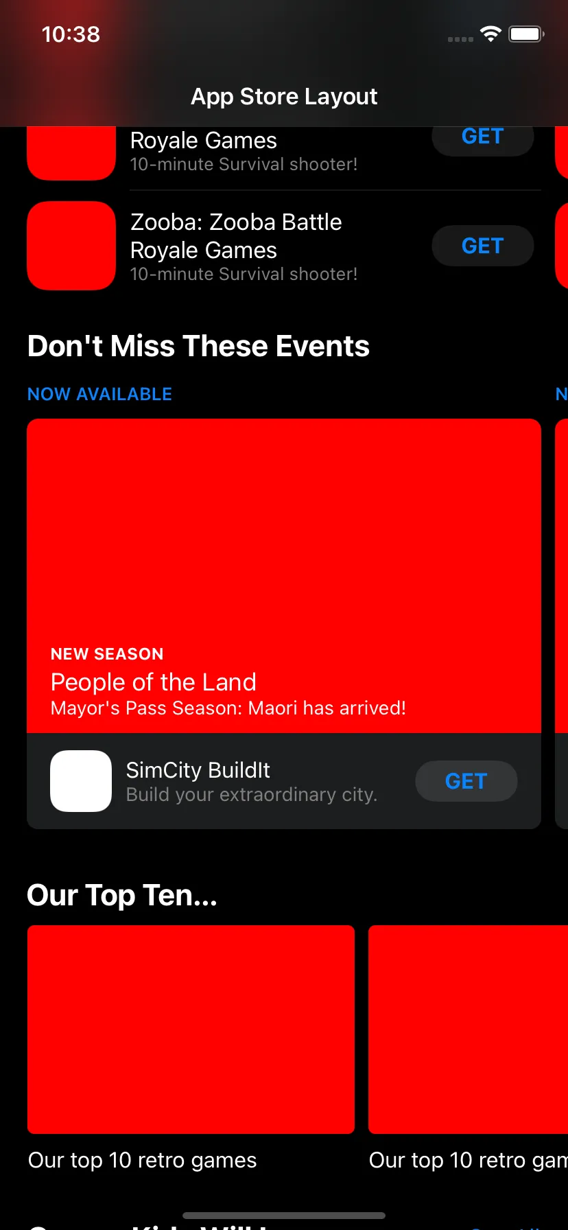 App Store clone screenshot 2 of 3