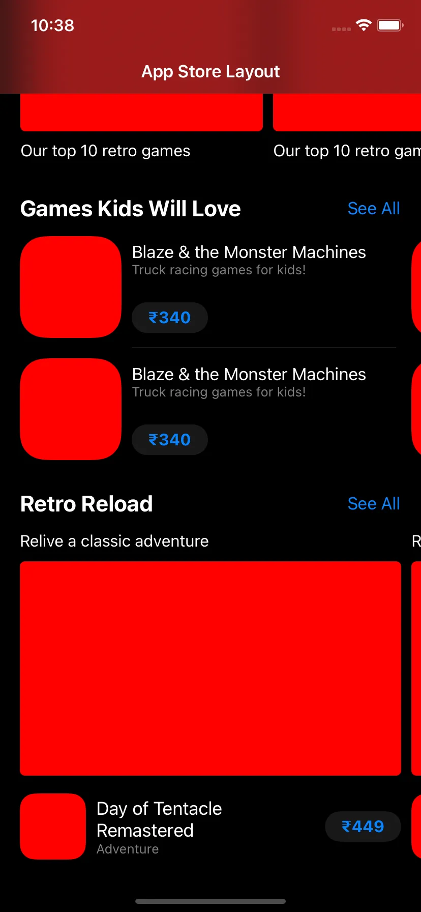 App Store clone screenshot 3 of 3
