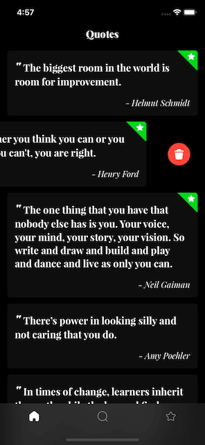 Quotes App screenshot 1 of 8