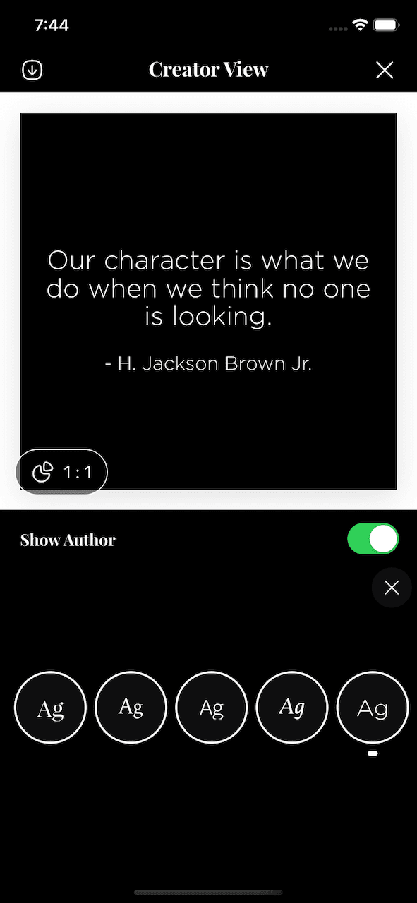 Quotes App screenshot 7 of 8